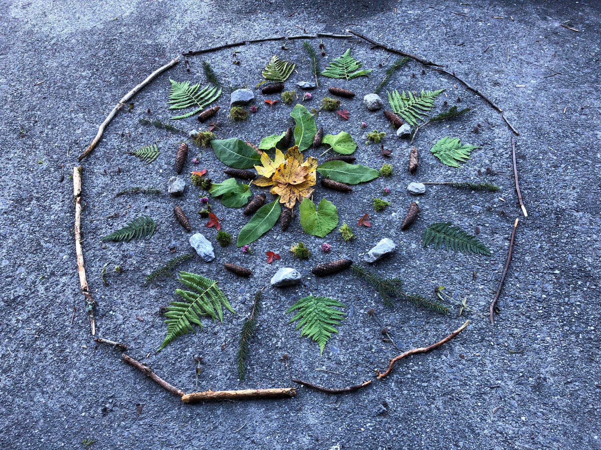 Herbst - Mandala - Schule GRINDELWALD